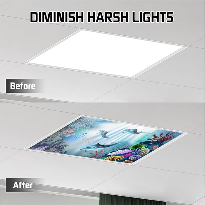 2PCS Magnetic Light Covers, Fluorescent Light Filters - Image 6