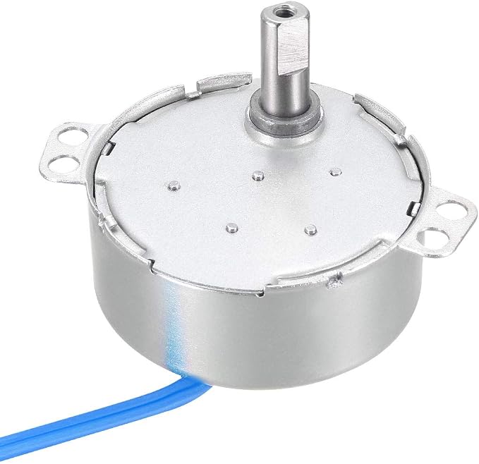 uxcell Synchronous Motor AC 100-127V 2-2.4RMP 50-60Hz 4W Double Flat Shaft by uxcell
