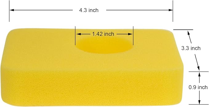ZLKSKER 799579 Foam Air Filter Replacement B&S 5434 4248 09P000 08P000 Lawn - Image 2