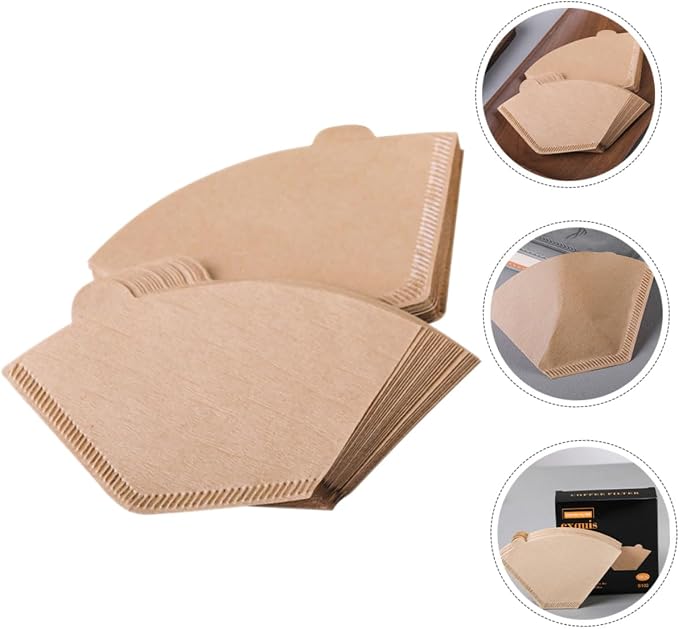 Luxshiny 200pcs Unbleached Disposable Coffee Filters - Image 7
