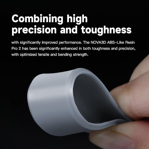 Nova3D ABS-Like 3D Printer Resin 2.0, Enhanced Toughness and Strength, High - Image 2