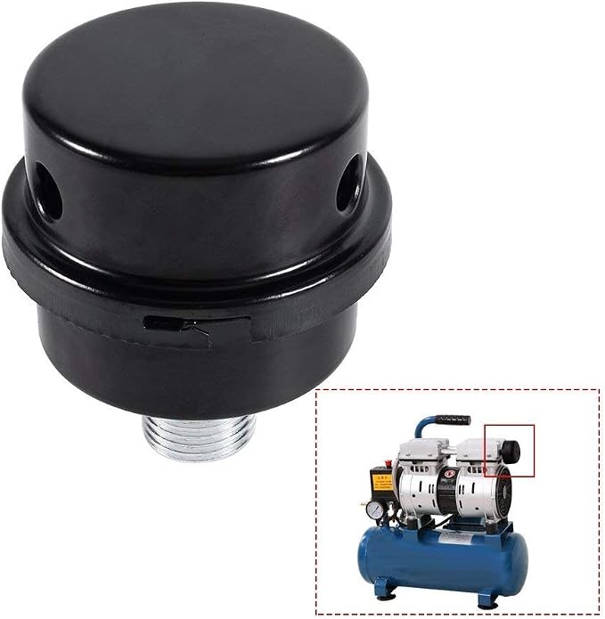 2PCS Air Compressor Silencer Filter, Metal Air Compressor Intake Filter Sound - Image 4