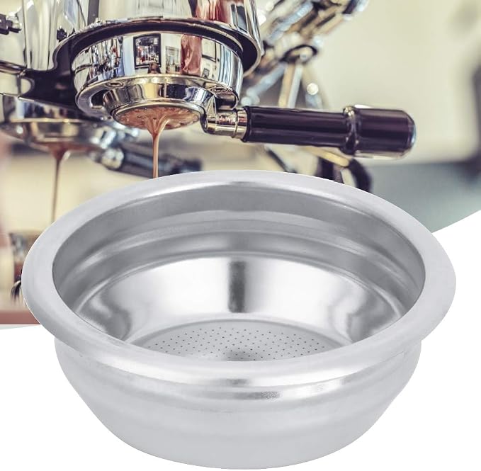 Coffee Filter Basket, 58mm Single Double Porous Filter Bowl Basket Semi - Image 2