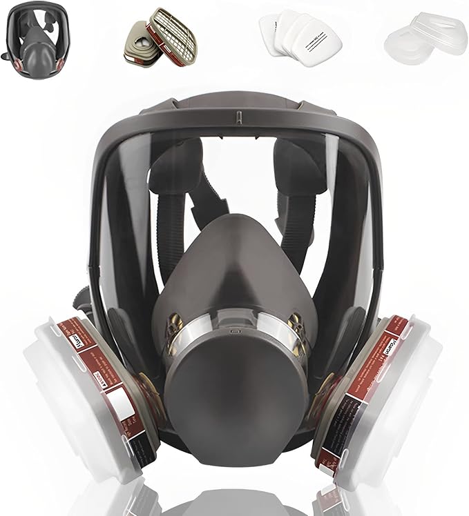 Full Face Respirаtor Reusable, Organic Vapor Respirаtor Compatible by MOARON