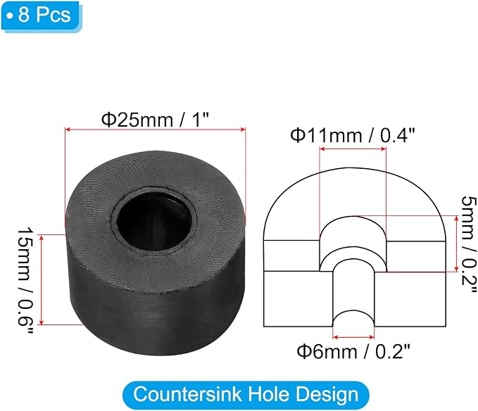 PATIKIL Rubber Spacer - Image 2