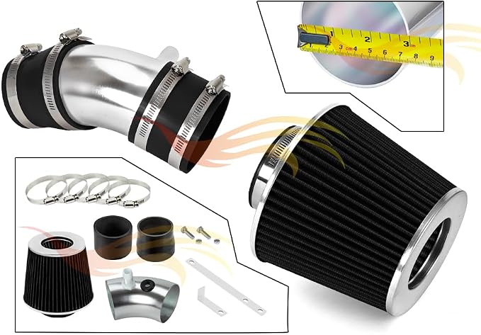 Rtunes Racing Short Ram Air Intake Kit + Filter Combo BLUE Compatible - Image 2