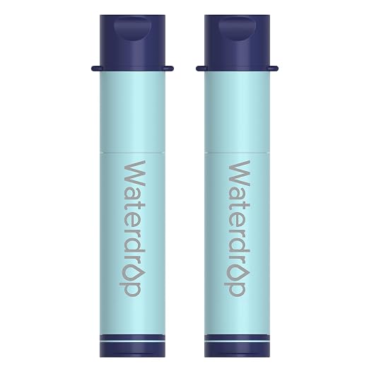 Waterdrop Gravity Water Filter Straw, Camping Water Filtration System, Water by Waterdrop