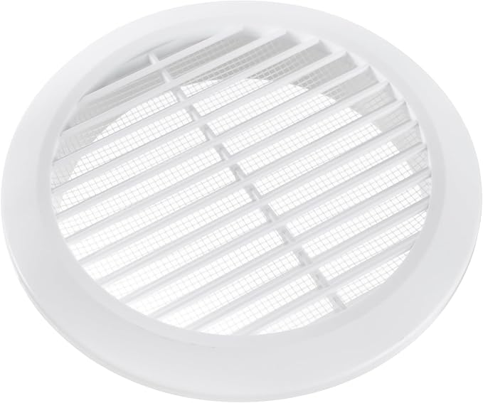 White 6" Inch Round Ventilation Grille - Image 3