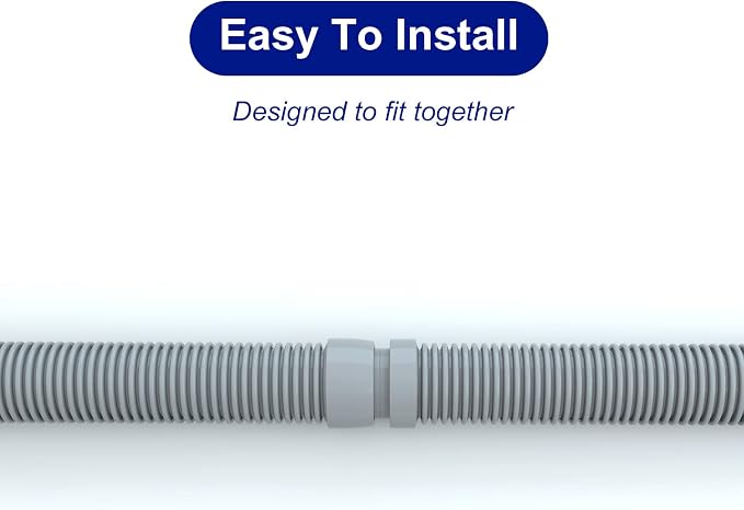 Poolvio Professional Swimming Pool Vacuum Cleaner Hose -1.5” 8 Piece Hoses - Image 7