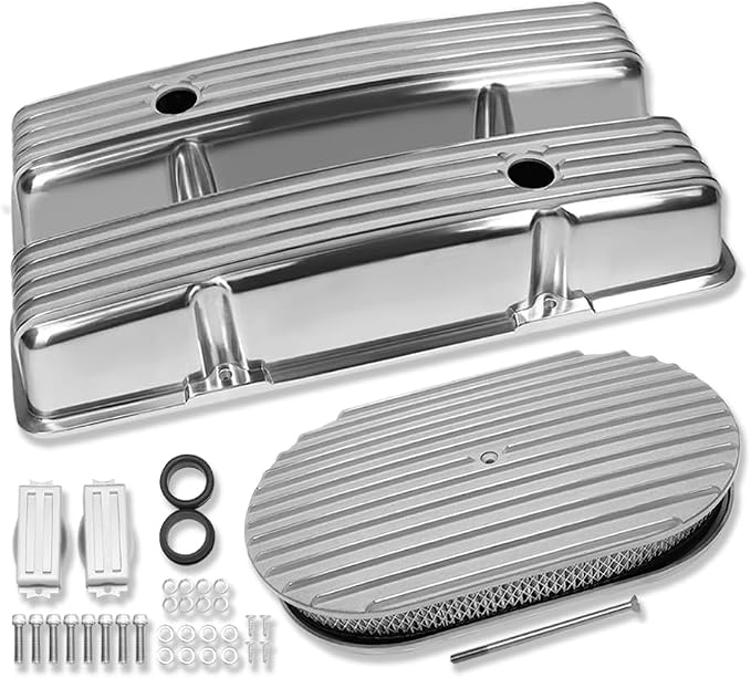 Tall Valve Covers For SBC 283 305 327 350 400 1958-1986 and 15" Oval Air by IMOOA