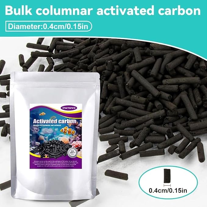 Activated Carbon Pellets for Aquarium Filter Media Activated Charcoal Bulk Fish - Image 2