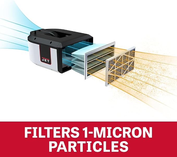 JET Air Filtration System, 1-Micron Filter, 1000 CFM, 120V 1Ph - Image 2
