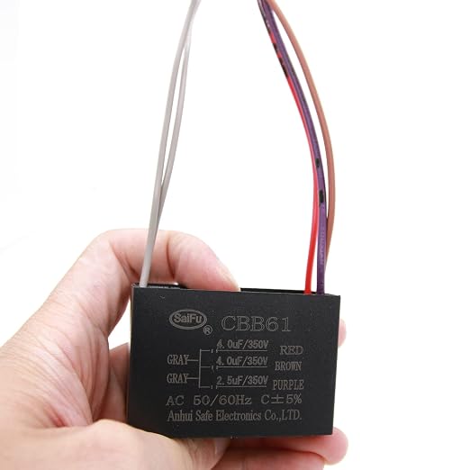 CBB61 Capacitor 4uf+4uf+2.5uf 350V AC Ceiling Fan 5 Wire 50/60Hz - Image 4