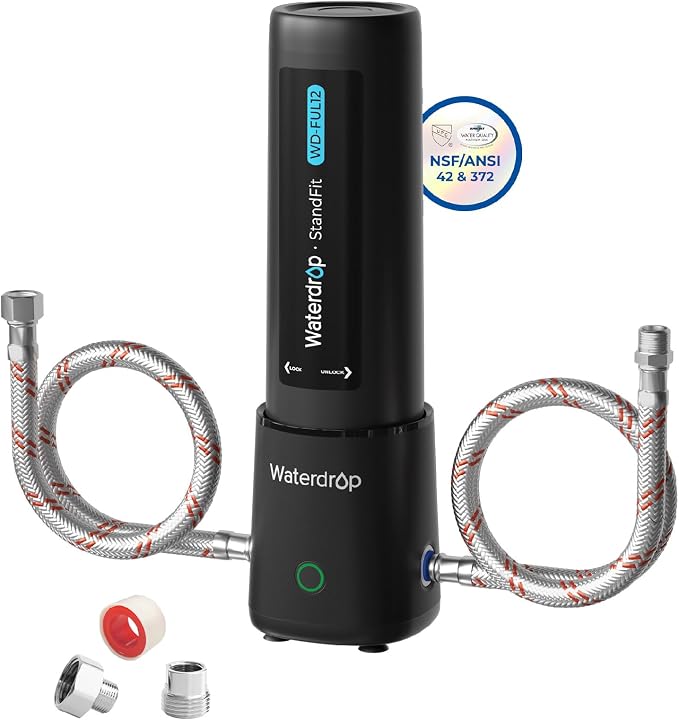 Waterdrop 10UA PRO Under Sink Water Filter, No Drill Required, Time Reminder by Waterdrop