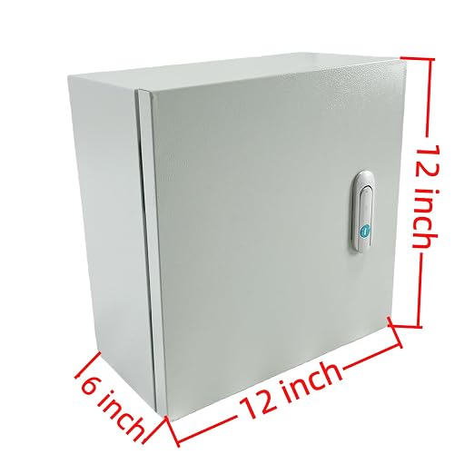 Electrical Enclosure Box 12" x 12" x 6" Carbon Steel Electrical Junction Boxes - Image 2