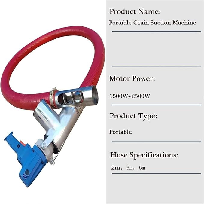 Portable Red Grain Suction Pump - Image 6