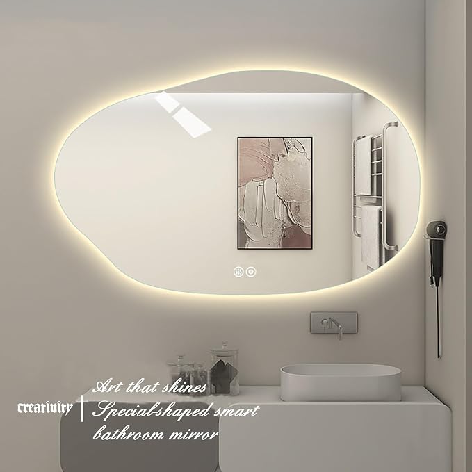 JSLJDM 800 mm Illuminated Backlit LED Bathroom Mirror, Wall Mounted - Image 2