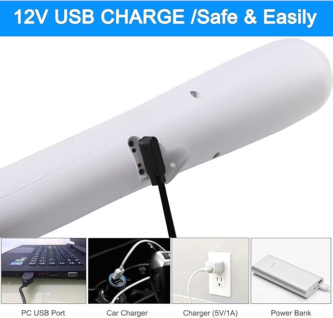 Portable Outdoor Shower, Handheld Electric Shower+8L Water Bag, IPX6 Waterproof, USB Charging, Compact and Lightweight, Suitable for Outdoor Camping, Beach Shower, Hiking, pet Bathroom