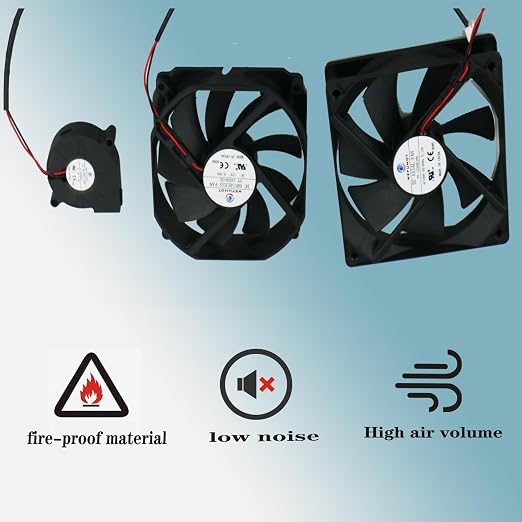 Axial Fan DC 12V 3W 0.35A, Length 4.3 Inch Height 4.3 Inch Thichness 0.98 Inch - Image 7
