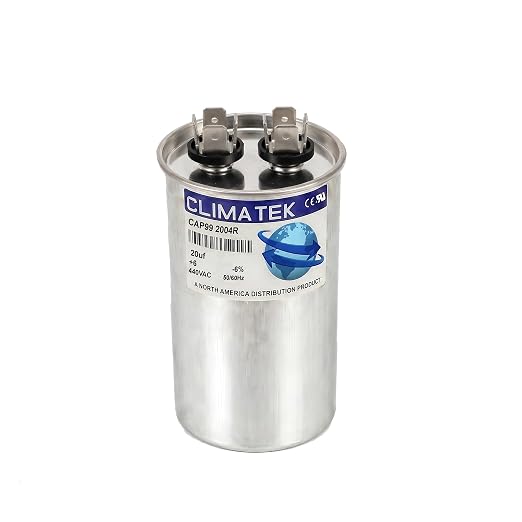 ClimaTek 20 MFD 370/440 Volt VAC Run Round Capacitor CAP99-2004R by ClimaTek
