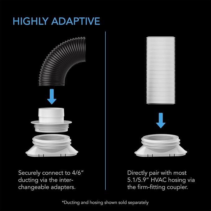 AC Infinity Window Duct Kit, Universal Vent Port - Image 5