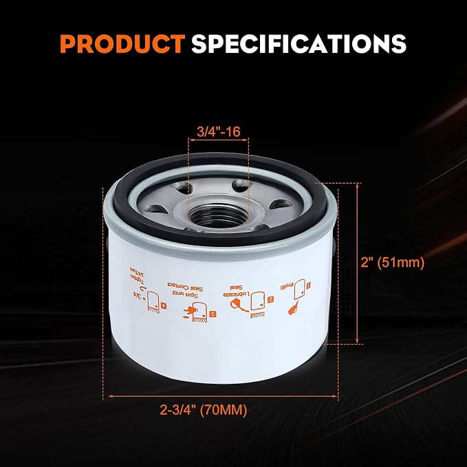 Hipa 2 Pack 951-12690 Oil Filter - Image 6