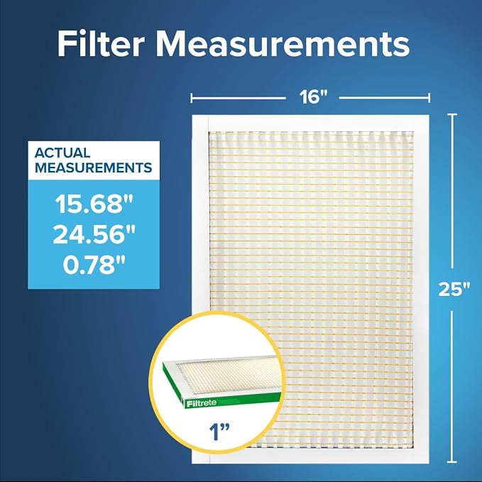Filtrete 16x25x1 AC Furnace Air Filter, MERV 8, MPR 700, Tough on Pollen - Image 2