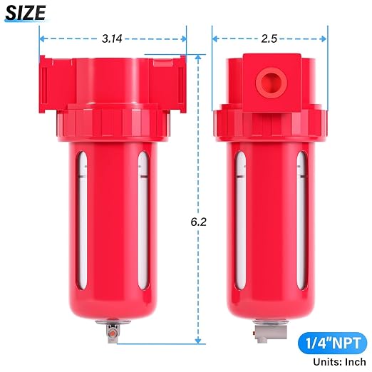 TAILONZ PNEUMATIC 0-150PSI 1/4 Inch NPT Aluminum Alloy Compressed Air - Image 2