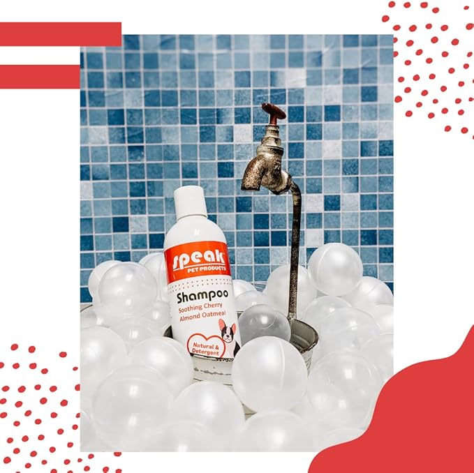 Natural Dog Shampoo, Soothing Cherry Almond Oatmeal, 1 Gallon