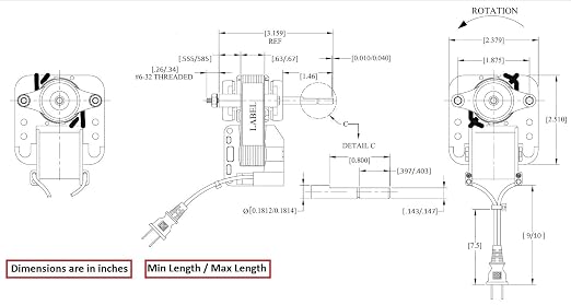 50 CFM Universal Bathroom Vent Fan Motor | Replacement Electric Motors Kit - Image 9