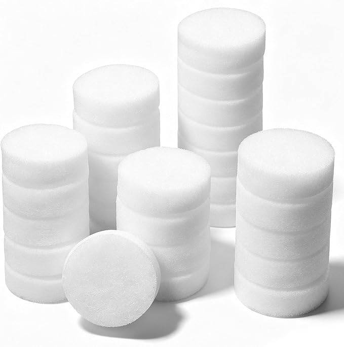 50 Pcs Diffuser Refill Pads, 0.9 x 0.1 Inch Round Essential Oil Perfume Refill by Unknown