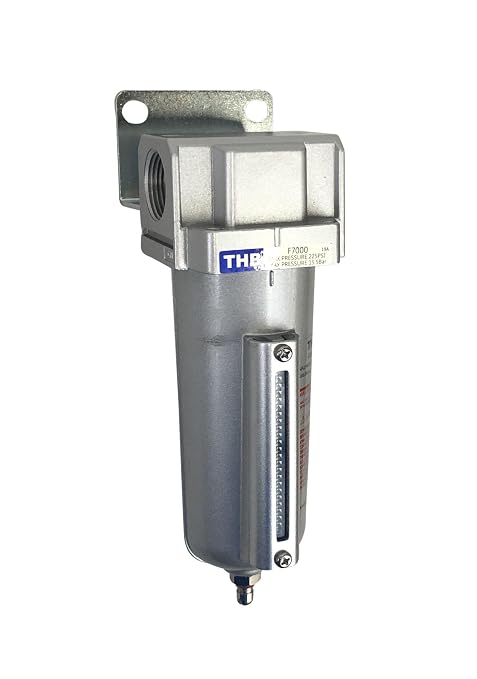 1/2" NPT Industrial Particulate Filter, Removes Water, Debris from Compressed - Image 2