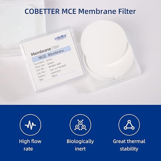 100 Pcs/Pack MCE Membrane Filters Lab Mixed Cellulose Esters Filter 47mm 0.45µm - Image 2