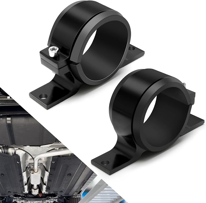 2 Pcs Universal Car Fuel Pump Fuel Filter Mounting Bracket Aluminum Clamp Holder - Image 7