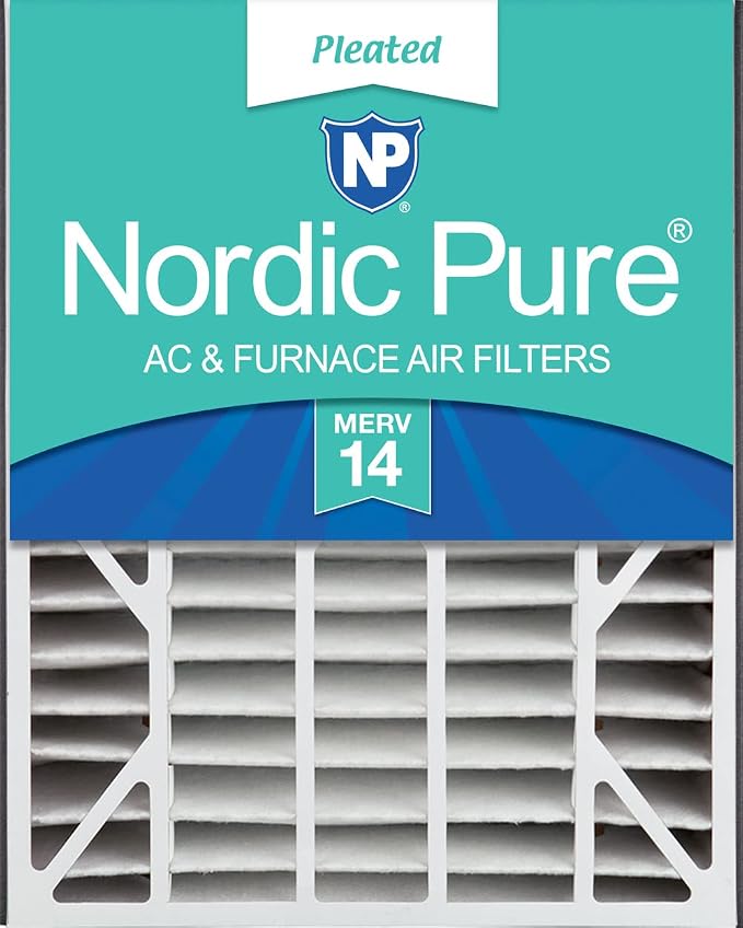 Nordic Pure 20x25x5 Air Bear Replacement 266649-102 MERV 14 Air Filter 1 Pack by NordicPure