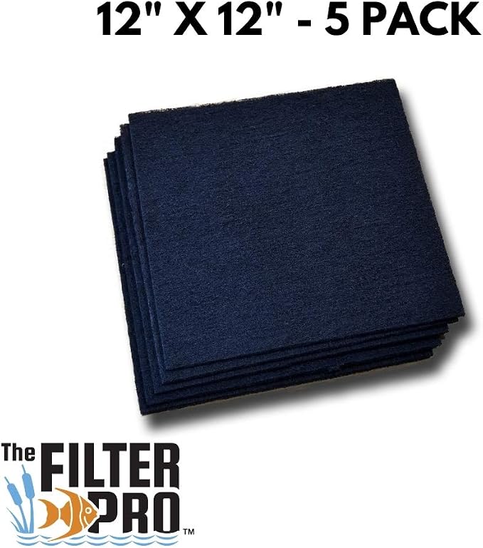 Carbon Fine Filter Media, 3/8" Thick, 5 Pack, Ponds or Water Gardens, Made in - Image 2