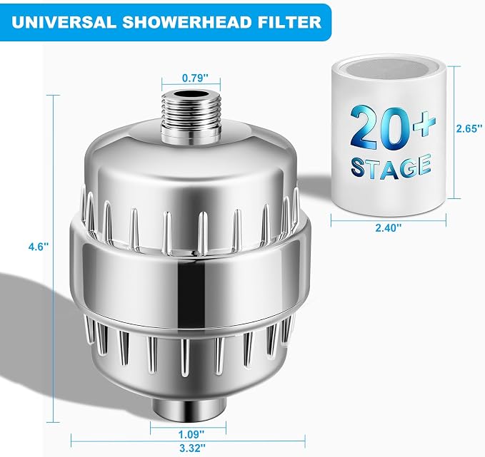 20 Stage Shower Filter, Powerful Shower Head Water Filter - Image 2