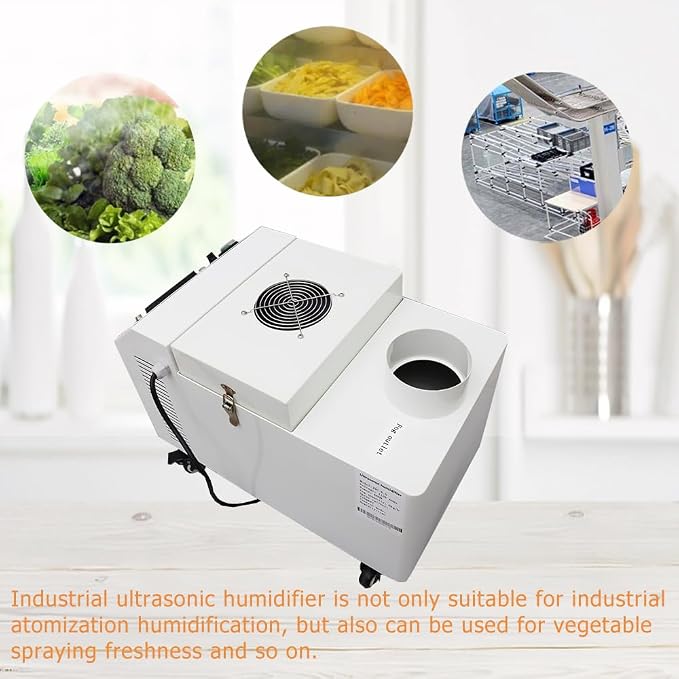 Industrial Ultrasonic Humidifier Cooler Sprayer 6kg/h Portable Continuous Cool - Image 7