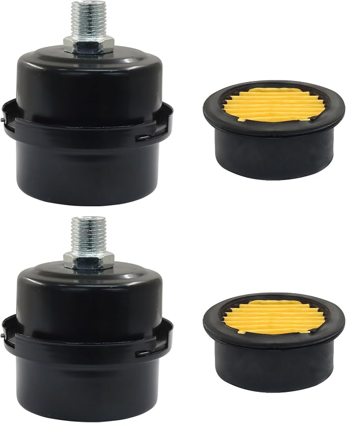 2 Pcs Air Compressor Silencer, 1/4" Thread Air Compressor Intake Filter 12.5mm by Unknown
