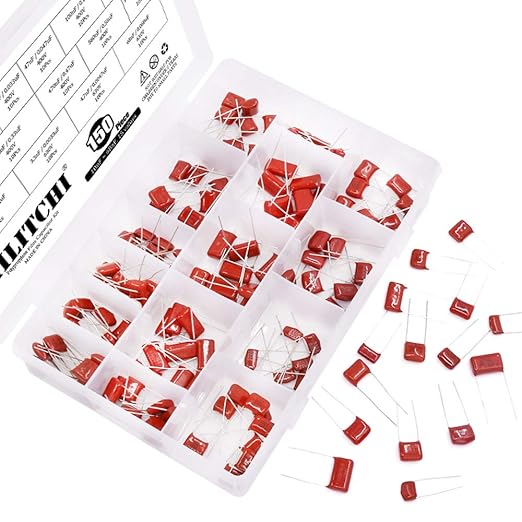 Hilitchi 150-Pcs CBB Metallized Polypropylene Film Capacitors Assortment Kit by Hilitchi