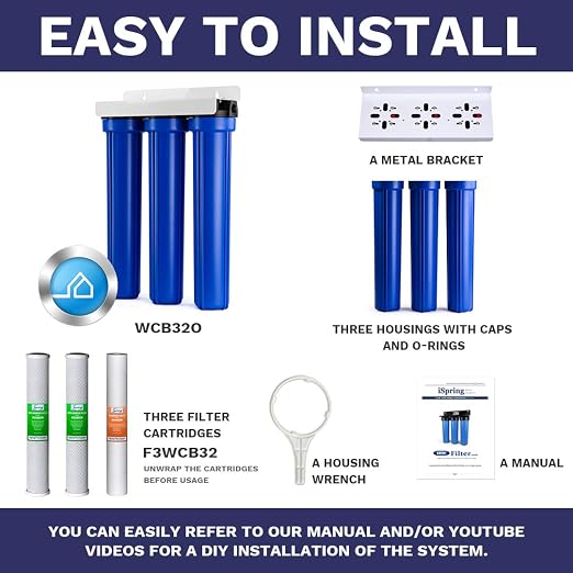 iSpring Whole House Water Filter System, Highly Reduces up to 99% Chlorine - Image 5