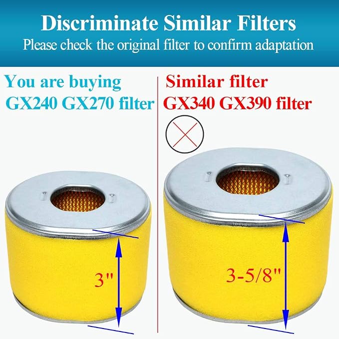 HOODELL 4 Pack GX270 Air Filter - Image 7