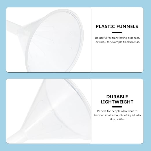 Veemoon 10pcs 75mm Plastic Triangle Filling Funnels Pp Scientific Laboratory - Image 5