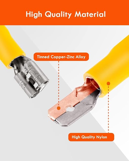 Wire Connectors Kit, Male and Female Spade Connectors, 27 Types Electrical - Image 3