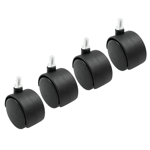 4pcs 2 Inch Swivel Caster Wheels, Heavy Duty Swivel Stem Casters Wheel - Image 5