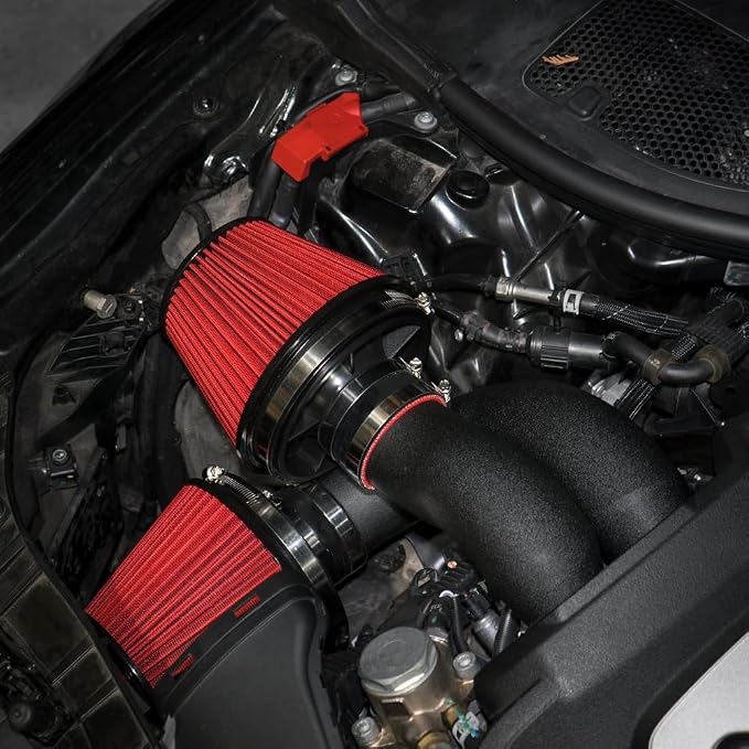 Universal 6" 152mm igh-Flow Air Filter, Reusable Cone Cold Air Intake, High - Image 5