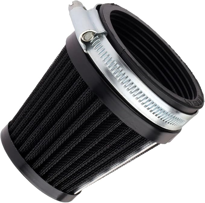 Mtsooning Motorcycle Pod Air Filter, 2.36" Round Tapered Intake Cleaner by Mtsooning