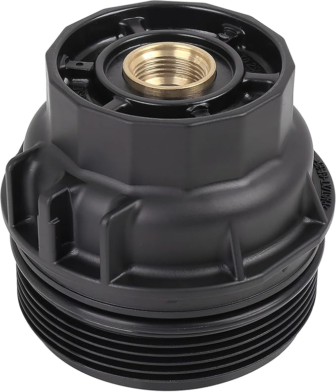 X AUTOHAUX Black Car Oil Engine Filter Housing Cap Cover Assembly 15620-36020 by XAUTOHAUX