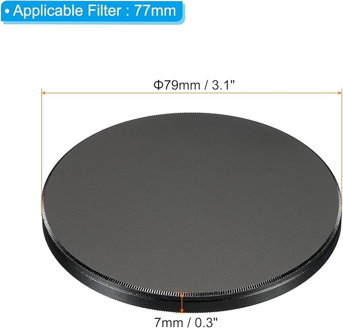 PATIKIL 77mm Lens Cap, Camera Lens Cap Cover Universal Lens Filter Stack Cap - Image 2
