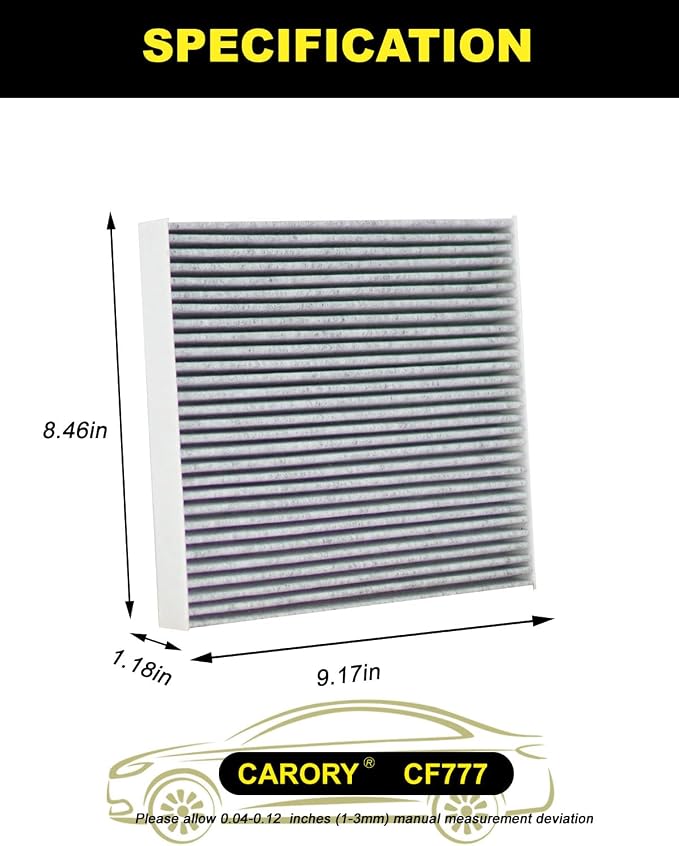 CARORY Cabin Air Filter w/Activated Carbon - Image 2